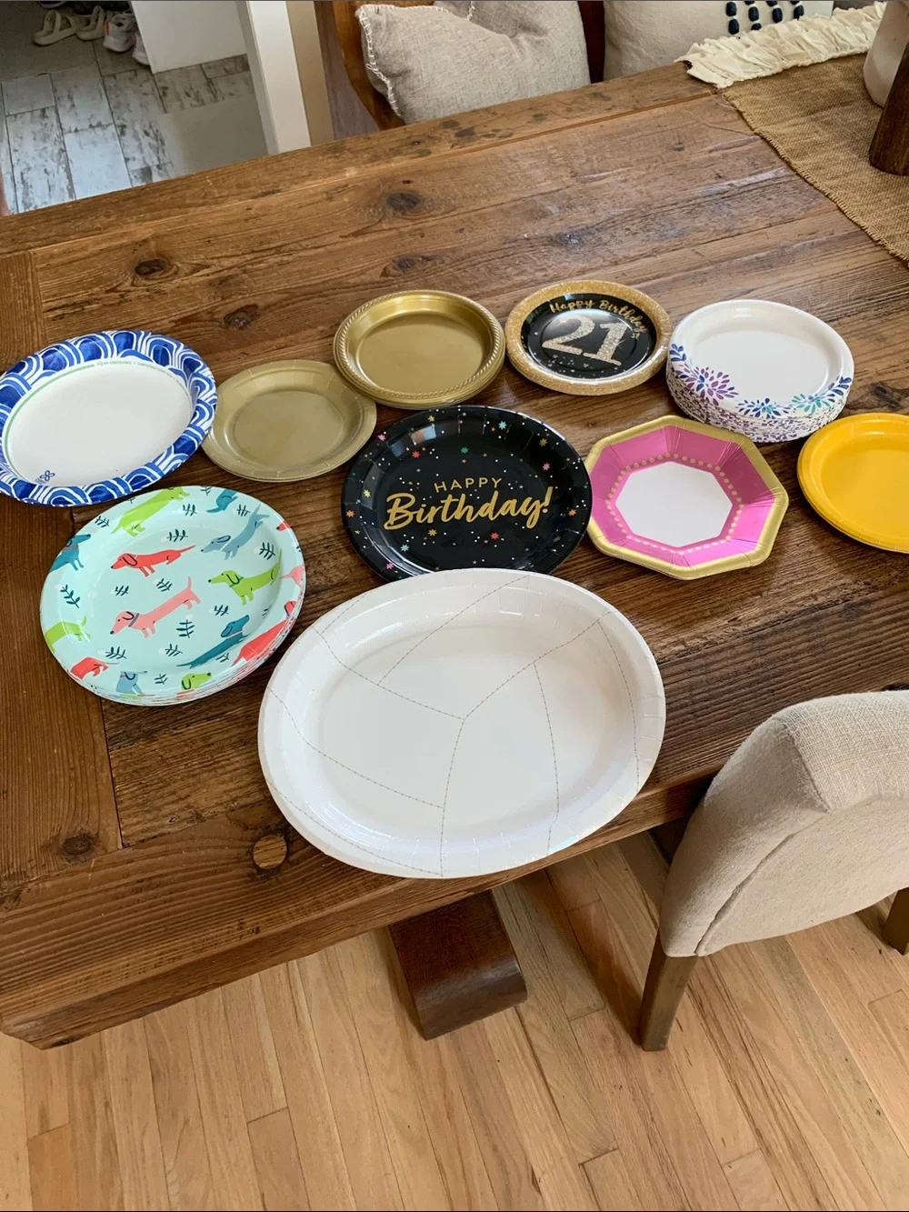 Variety of paper plates- Mixed Patterns